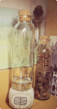 原創手繪玻璃瓶——zakka日雜風與yizi風格的完美融合